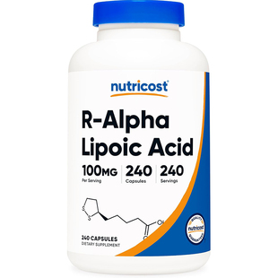 现货美国Nutricost右旋硫辛酸R-Alpha Lipoic Acid100mg240粒胶囊