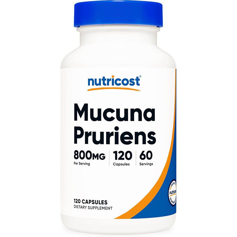 现货美国Nutricost Mucuna Pruriens黧豆种子提取120粒多巴胺水平