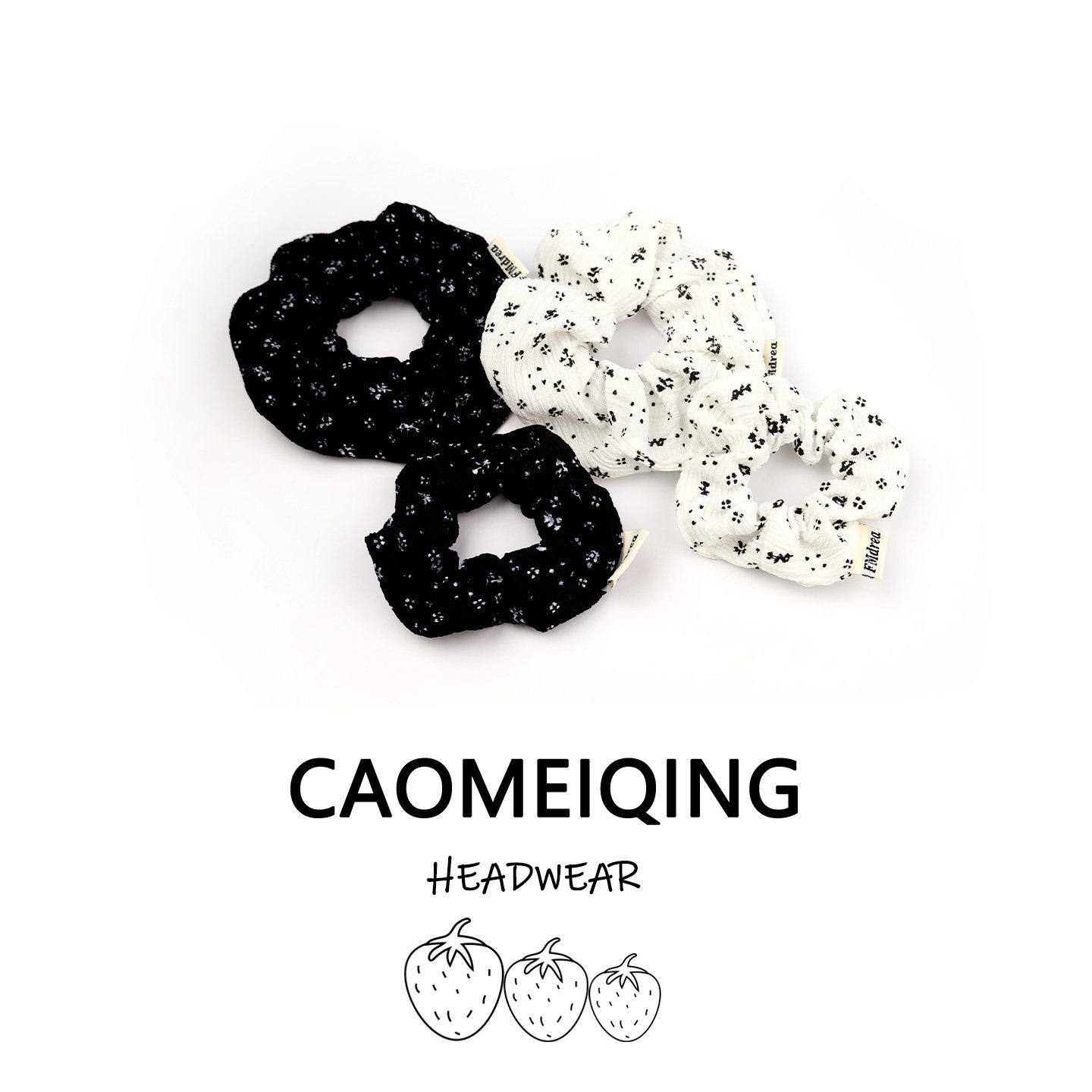黑白碎花大肠圈温柔春天发圈日常百搭色头花发绳发饰头饰2025新款,饰品/流行首饰/时尚饰品新,发饰,淘宝优惠券,粉丝福利购,淘宝优惠卷