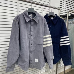 店主监制 外套夹克 灯芯绒四条白杠纽扣衬衫 2025年度墙裂推荐