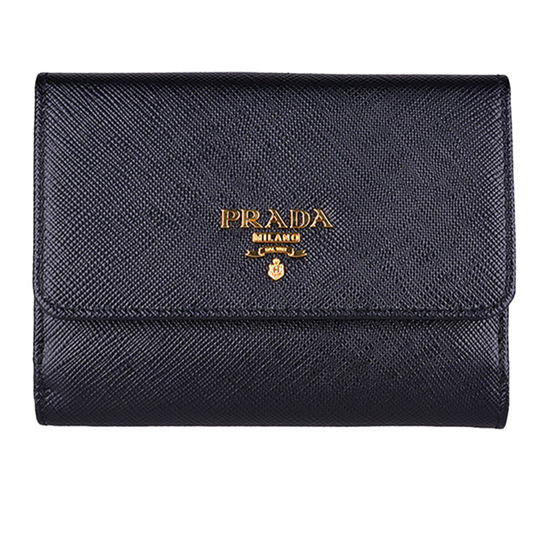 Prada普拉达黑色牛皮钱包女士1MH523-QWA-F0002