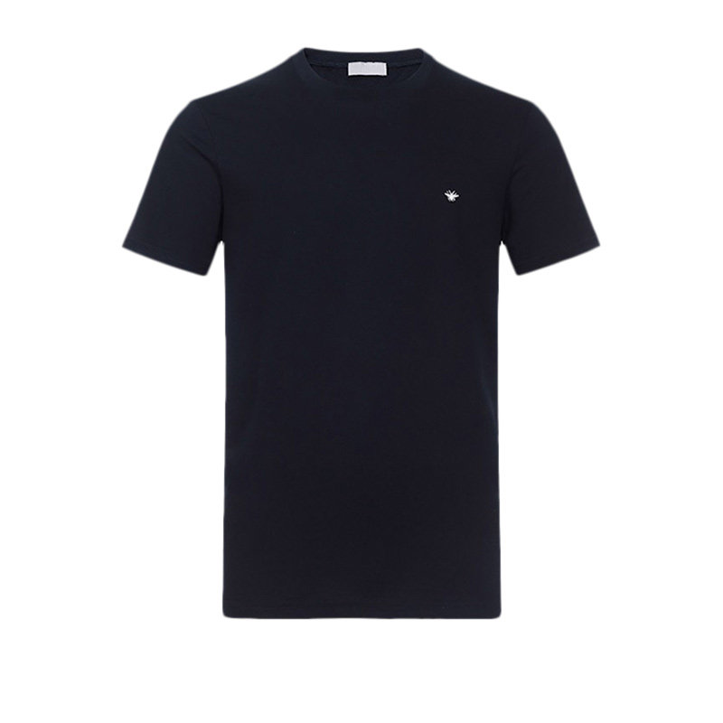 Dior Homme 迪奥 男士棉质短袖T恤海军蓝夏季上衣