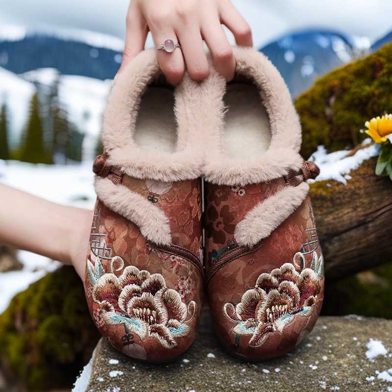 新款冬季北京棉鞋布鞋加厚民族中