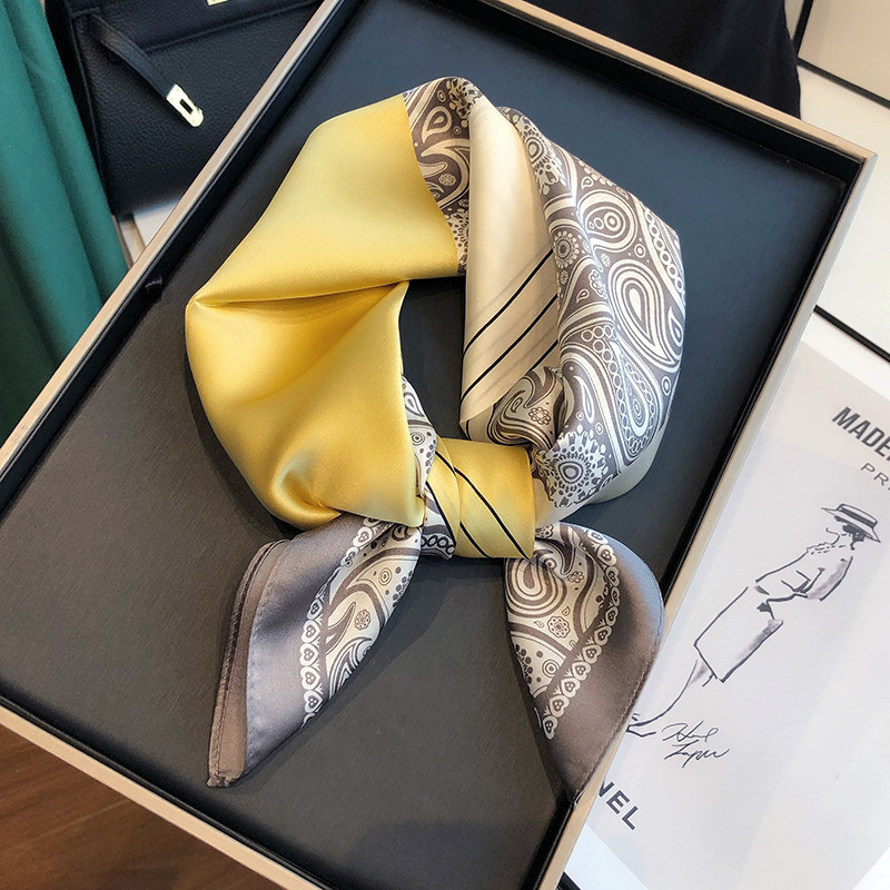 黄灰色100%桑蚕丝丝巾高级感中方巾女秋冬款真丝民族风小领巾百搭,服饰配件/皮带/帽子/围巾,围巾/丝巾/披肩,淘宝优惠券,粉丝福利购,淘宝优惠卷