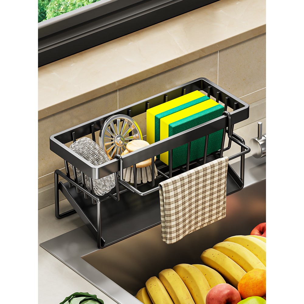 抹布沥水架洗碗布海绵收纳台面