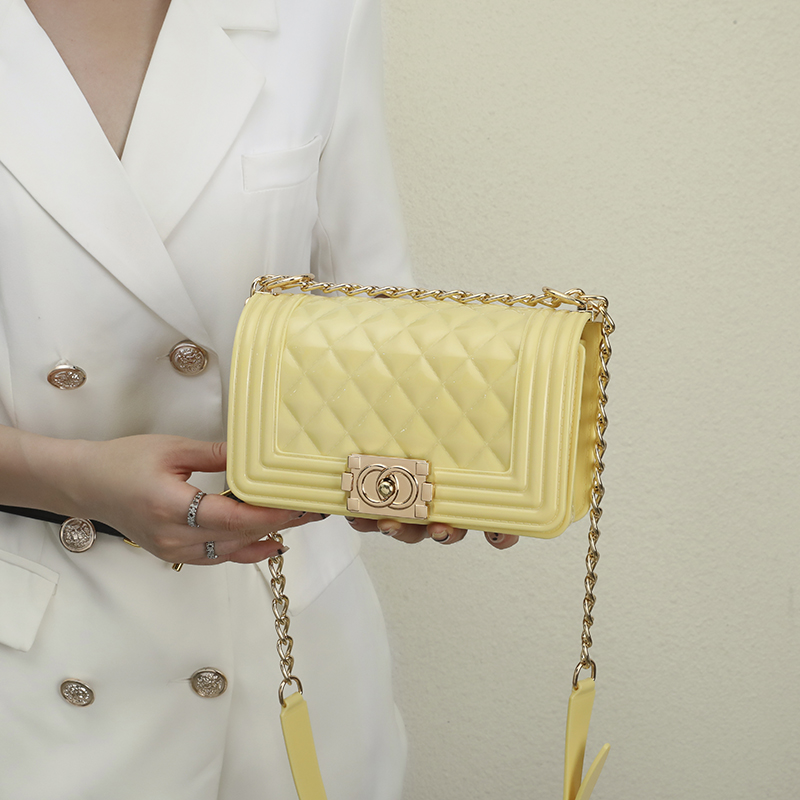 JaneDance/简舞JaneDance/简舞新款2021休闲果冻包潮流时尚菱格包