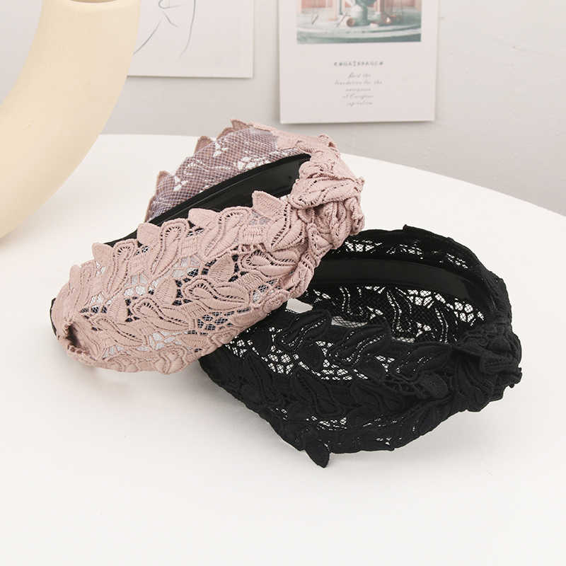 韩国发饰甜美百搭打结发箍韩国宽边带齿防滑压发头箍刘海发卡子