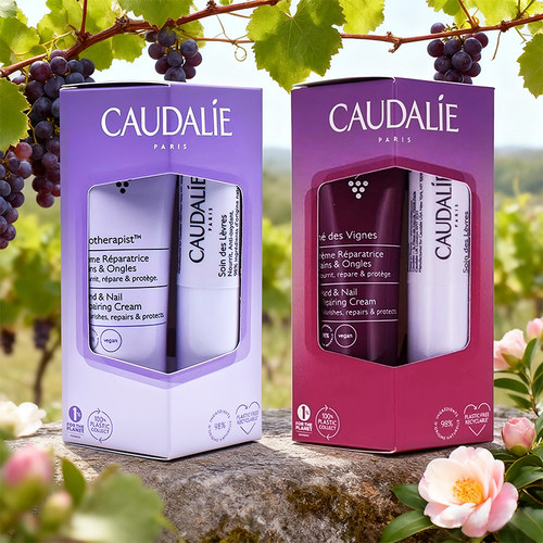 CAUDALIE欧缇丽葡萄籽原味/茶香护手霜唇膏套盒手霜30ml+唇膏4.5g