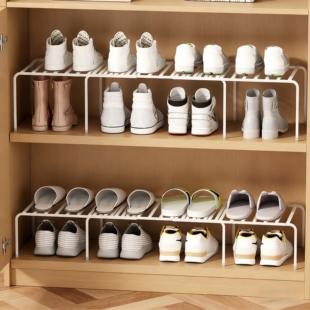 鞋架省空间鞋子收纳神器隔层架鞋柜橱柜内置隔板可伸缩分层置物架