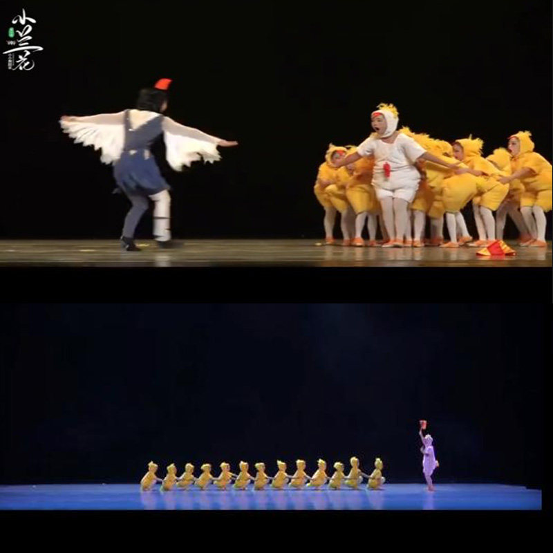 老鹰捉小鸡舞蹈演出服小鸡表演服