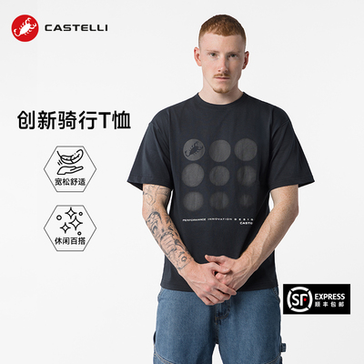 蝎子castelli休闲短袖男士