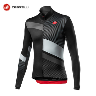 蝎子castelli男快步赛事同款设计春秋长袖上衣骑行服透气4520519