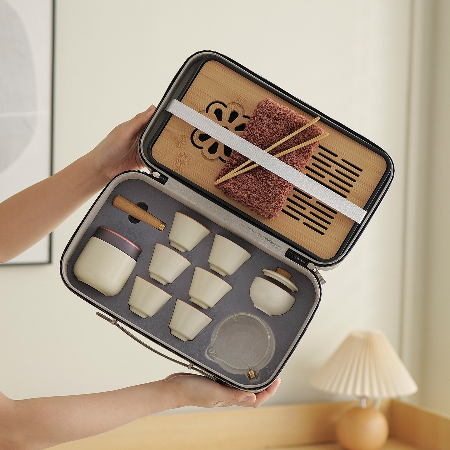 玻璃旋转泡茶壶转转泡懒人泡茶