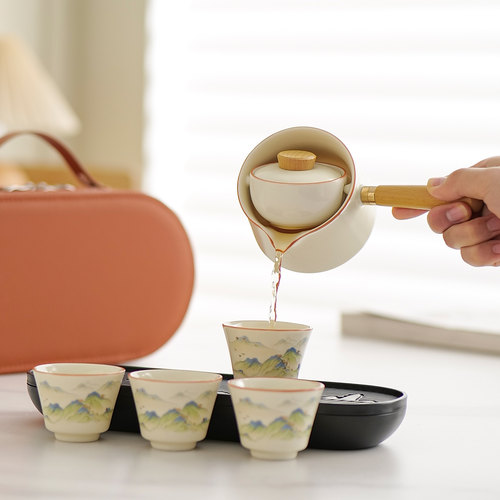 旋转自动泡茶壶懒人泡茶神器