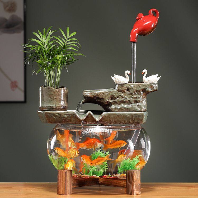 循环流水招财摆件禅意客厅办公室桌面鱼缸家居装饰品生财开业礼品,家居饰品,流水摆件,淘宝优惠券,粉丝福利购,淘宝优惠卷