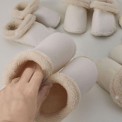 洞洞鞋加绒内胆男女毛绒可拆卸棉拖鞋冬季保暖鞋套垫儿童加厚内里