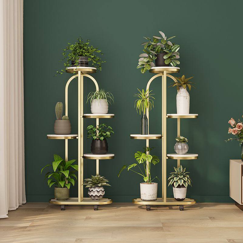 花架子客厅落地式置物架阳台布置简约现代花盆架铁艺植物摆放层架