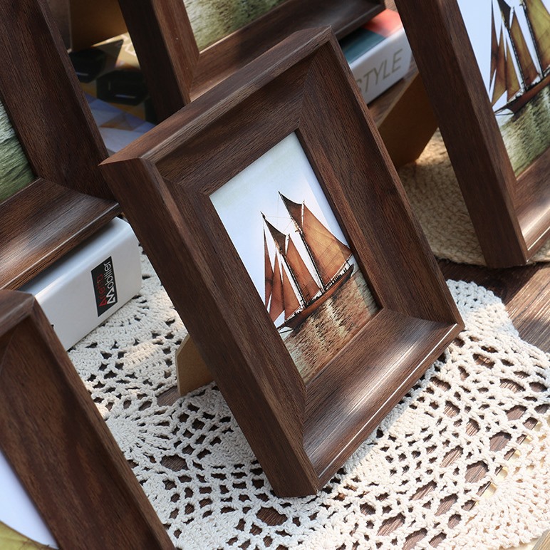 Nordic simple wooden photo frame square picture frames 相框