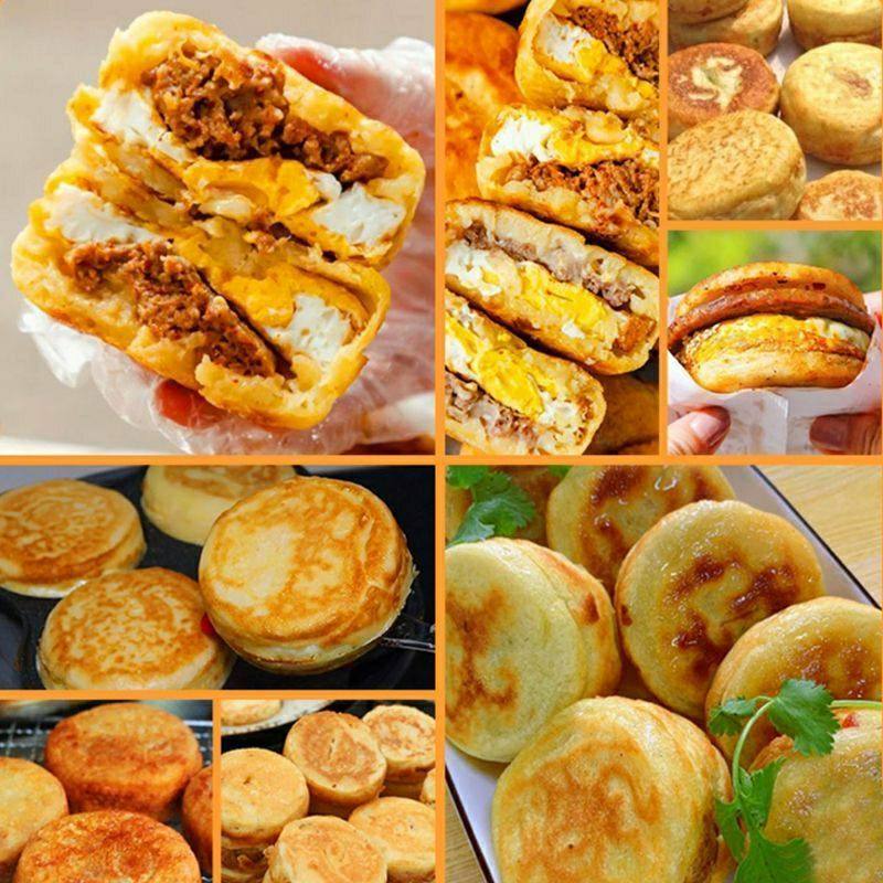 车轮饼机摆摊商用台湾红豆饼小吃机器夜市路边燃气电热烤饼机