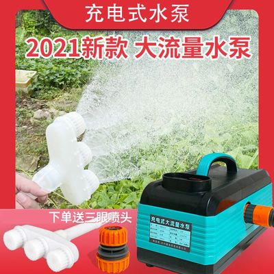 电式菜园浇水神器浇水机电动抽水机农用灌溉深井自吸泵12v水泵