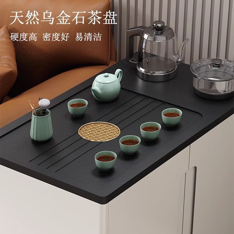 可移动茶台小型茶桌边柜家用沙发边茶车轻奢现代茶几桌阳台泡茶桌图片
