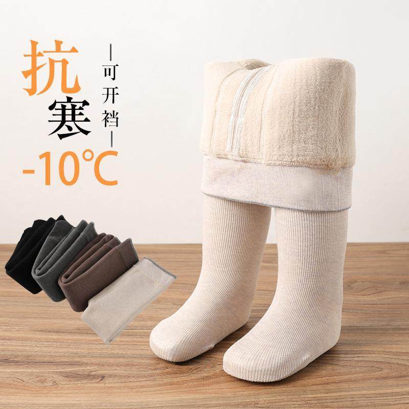 宝宝打底裤配裙子女童打底裤儿童秋冬季加绒加厚外穿棉小孩婴儿打