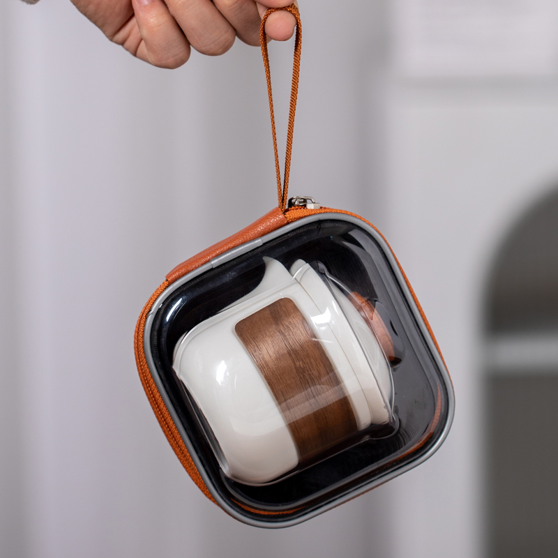 茶瓷汇羊脂玉瓷户外露营旅行茶具