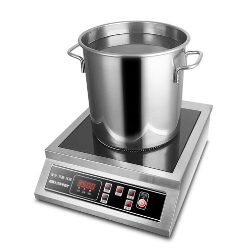 全身不锈钢双风机电磁灶