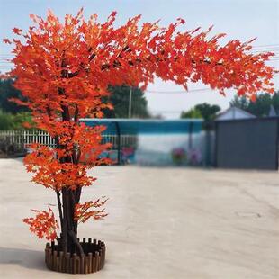 红枫树枫叶树造型枫树影楼布景商场酒店大型仿真树樱花树直销仿生