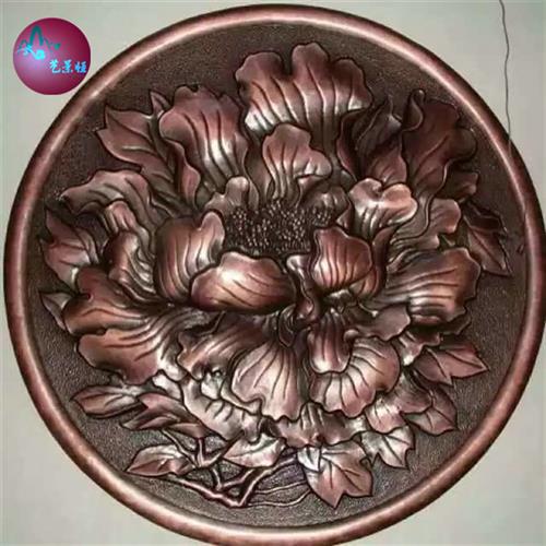 江苏厂家植物雕塑紫铜装饰挂饰摆件浮雕室外锻铜植物浮雕壁画图片