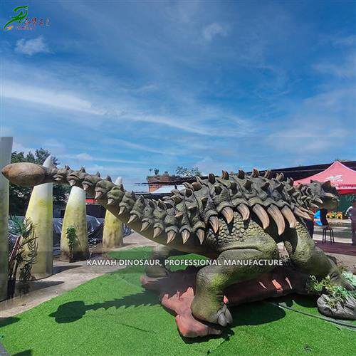 掌柜推荐大号仿真恐龙模型玩具电动感应甲龙景区游乐场摆件定制