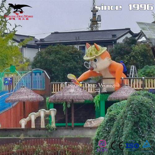 玻璃钢定制各类仿真恐龙卡通动漫人物电影金刚景区公园引流产品.