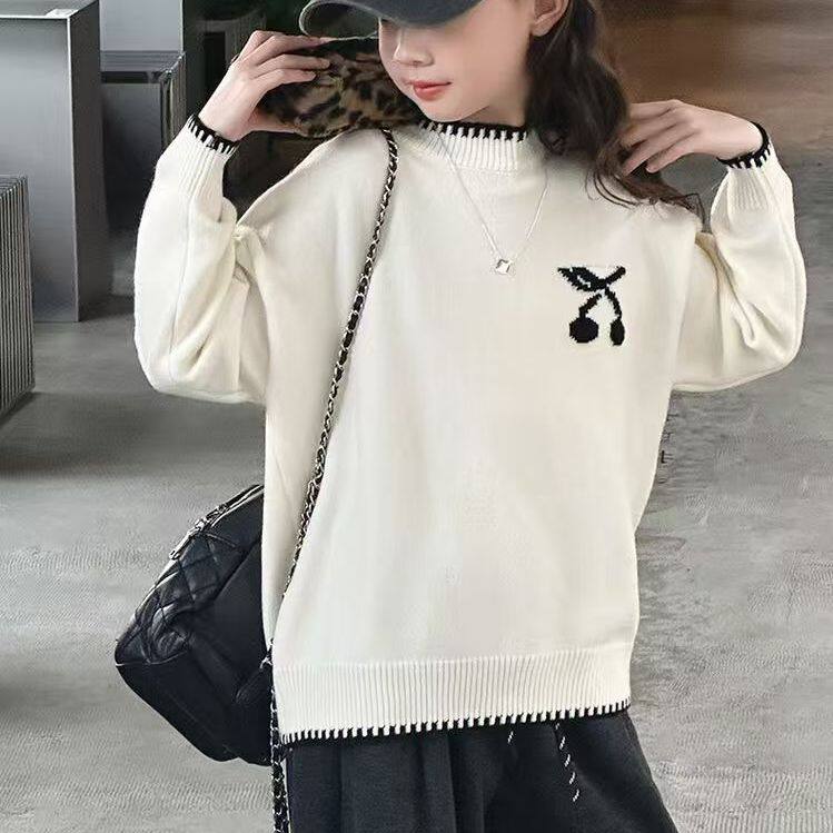 女童冬装时尚百搭毛衣加