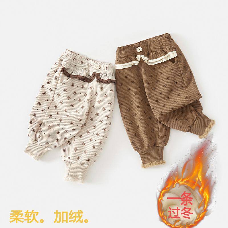 女童裤子冬装2025新款洋