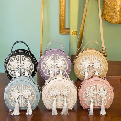 小圆包刺绣民族风儿童背