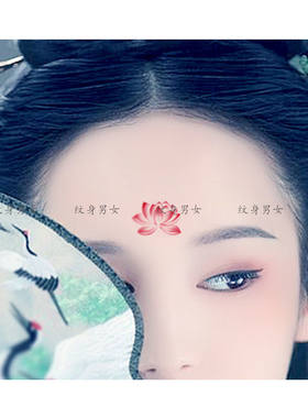 古风彼岸花红色性感脸部曼珠沙华