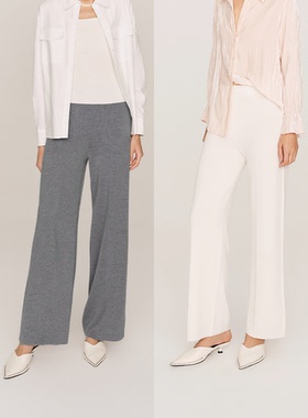 miss fantasy 超细48支精纺羊毛直筒修身毛织裤FB466823O