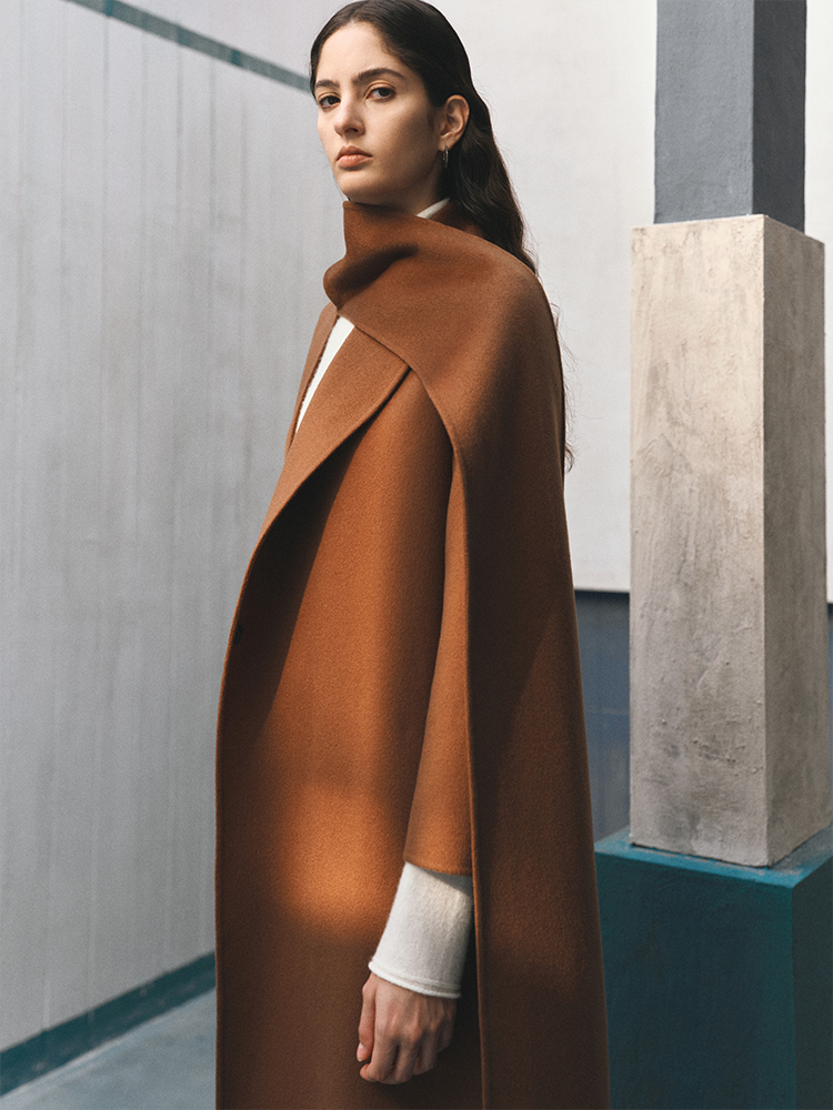 missfantasy山羊绒围裹领