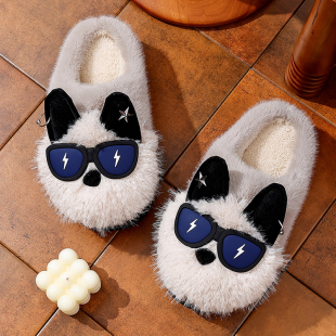 棉拖鞋男士秋冬季室内家居家防滑厚底可外穿踩屎感毛毛绒保暖男款