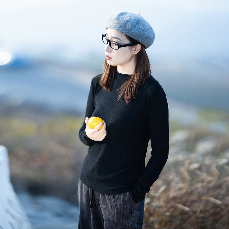 2件99元【煦色韶光】2025冬季多色百搭针织衫 半高领套头打底衫女