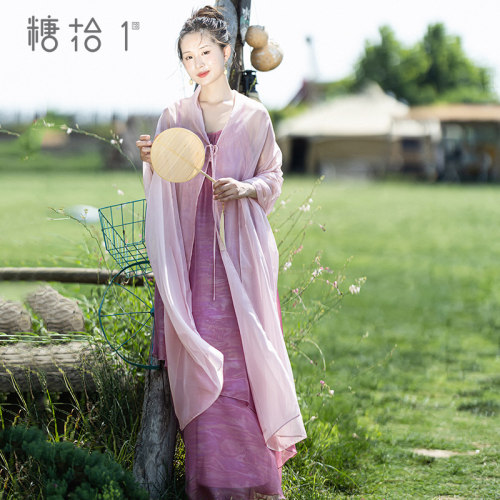 【神明少女】不规则吊带连衣裙