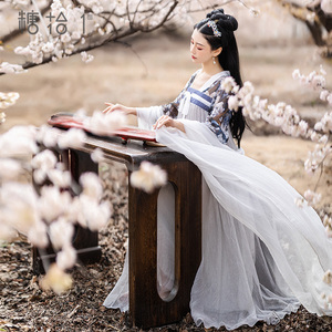 现货【染烟罗】唐制汉服改良齐胸襦裙女夏季日常可穿汉元素连衣裙