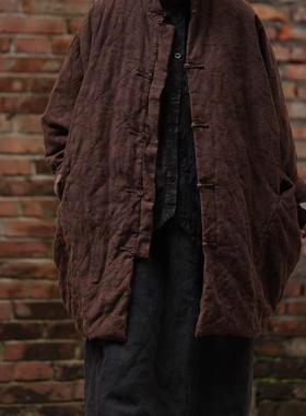 衣路38329冬季新款盘扣立领棉衣