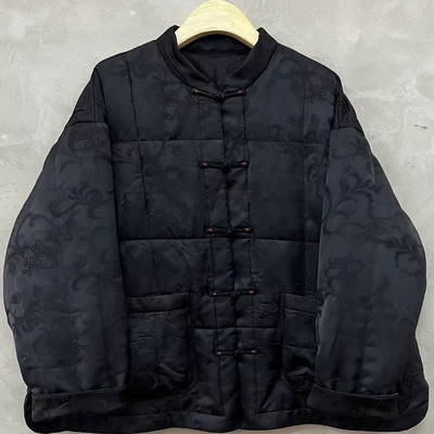 古蘭木-立领盘扣宽松轻奢款棉服4030（长68胸围140）