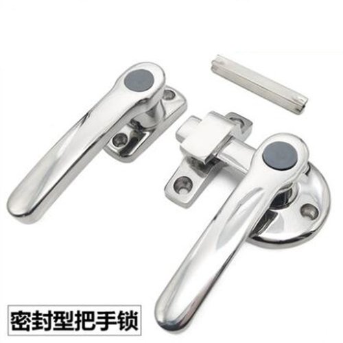 埃驰  不锈钢镜面密封把手回旋式手柄锁 空调装置 密闭型把手内外