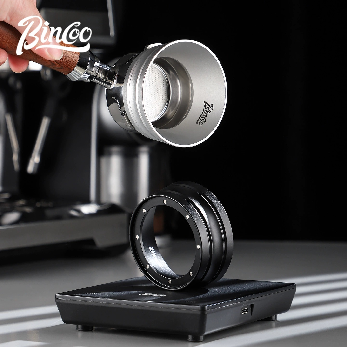 咖啡高款接粉环意式磁吸接粉圈