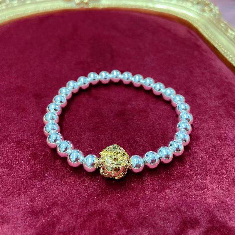 独特温柔小众设计苏轼拉胡手链女个性高级感弹力绳时尚气质手饰品