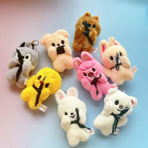 with Aviator's Cape 3.9in Plush Keychain Soft and Cute