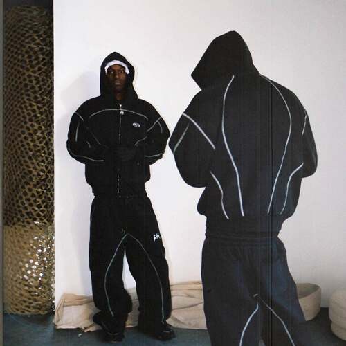Fashion Loose Sweatshirt and Sweatpants Hip Hop Street Style