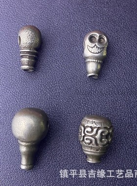 2026藏式白铜挂件吊坠手串项链配饰藏传利玛佛头三通吊坠